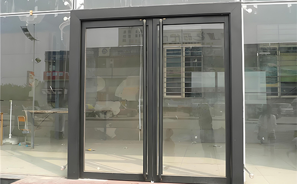 固原玻璃地弹门