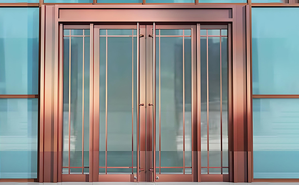 固原玻璃地弹门